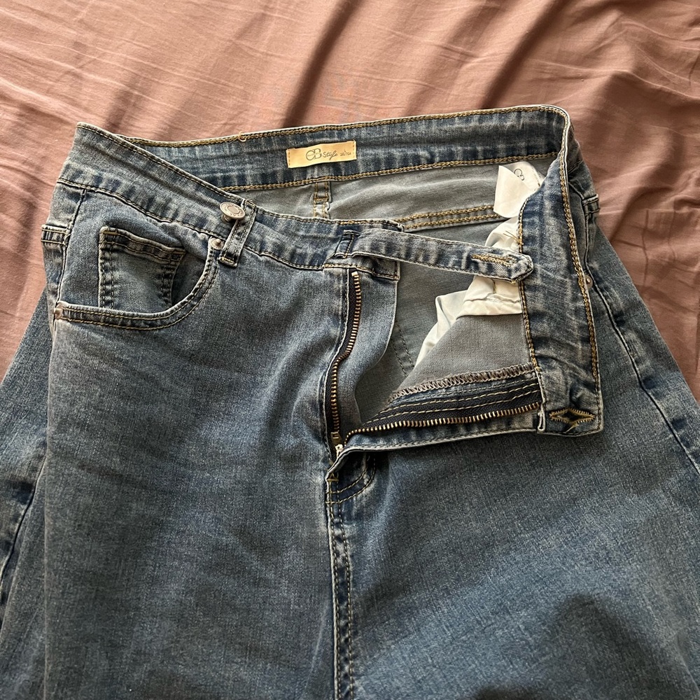 Straight leg jeans
